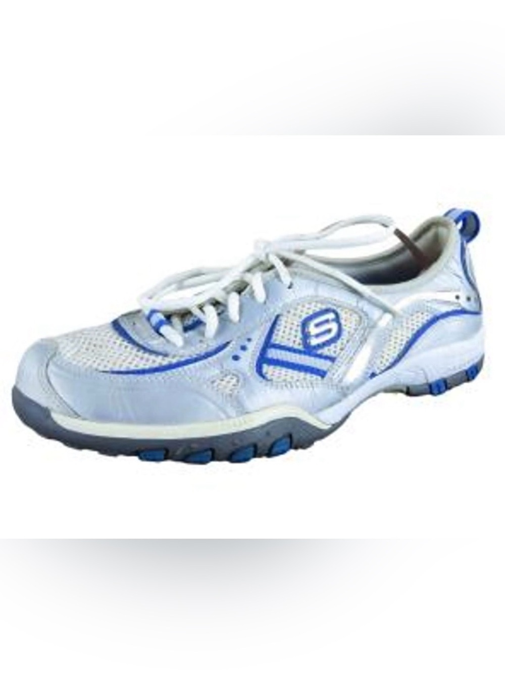 Skechers | NIB White Silver Royal Blue Sport Muse Inspire Women’s Sneakers 6.5 - Picture 14 of 14